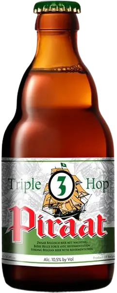 Uma garrafa de cerveja Piraat Triple Hop - perfeita para um happy hour com os amigos
